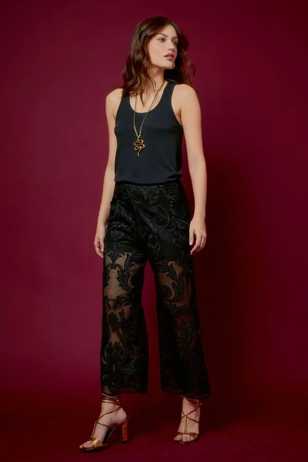 CALÇA BORDADO ARABESCO WINTER PRETO - 40