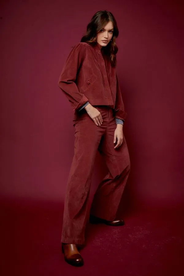 CALÇA VELUDO DUEMILA ROSA - 34