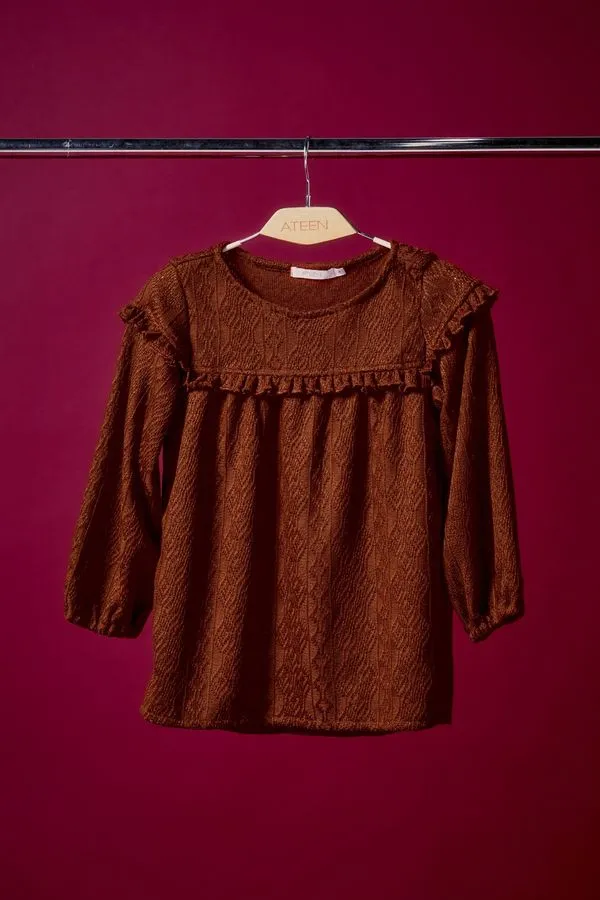 BLUSA TRICOT RAVELLO TERRACOTA - G