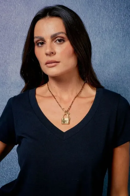 COLAR LOCK LOVE DOURADO - UN