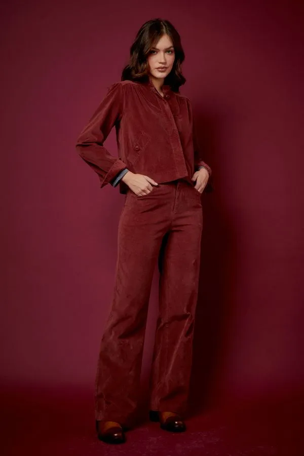 CALÇA VELUDO DUEMILA ROSA - 44