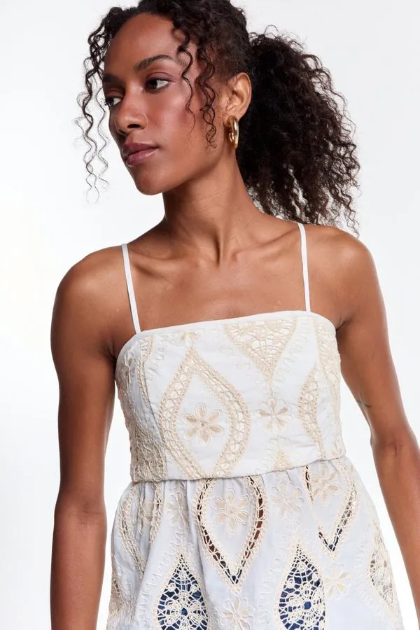 BLUSA BORDADO DIANA OFF WHITE - 42