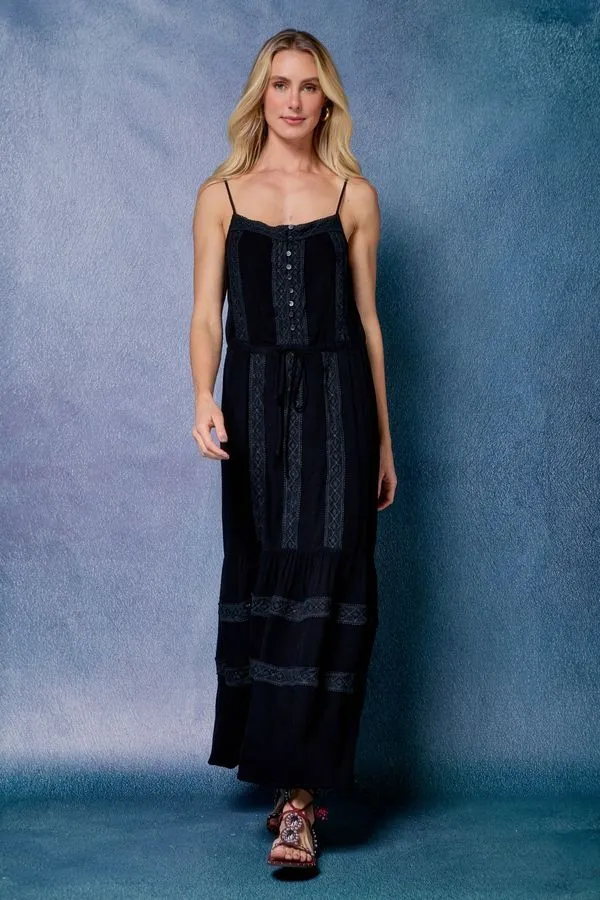 VESTIDO ROMANTIC JADE PRETO - 38