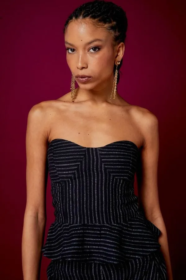 BLUSA SEM ALÇA BERILO PRETO - 42