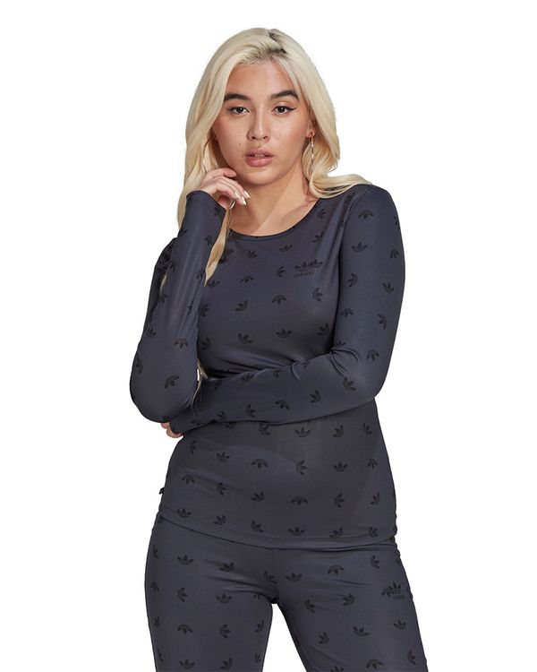 Camiseta adidas Aop Longsleeve Feminina - PP