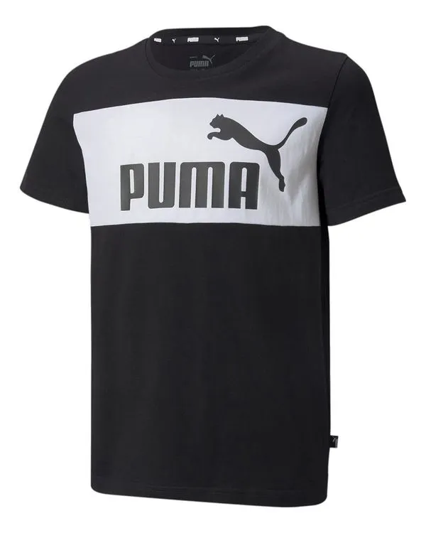 Camiseta Puma Essentials Color Block Infantil - 4 anos