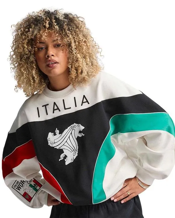Blusão adidas Itália Crew Feminino - M