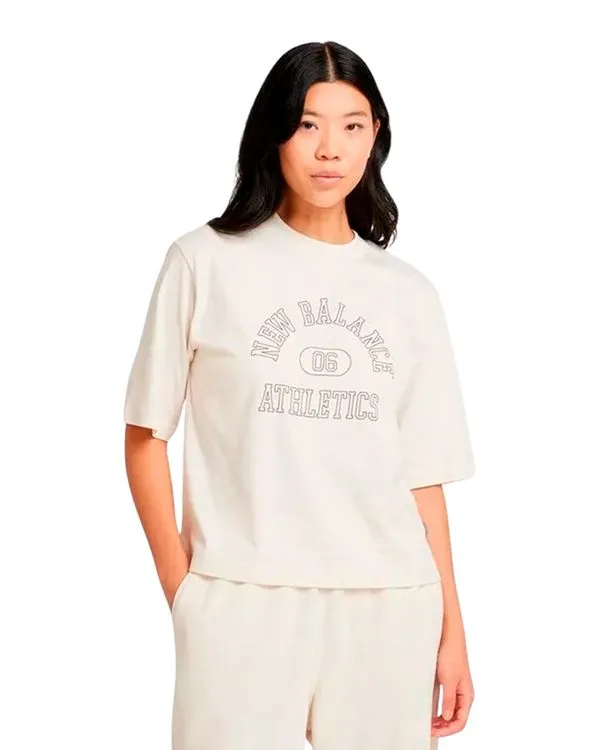 Camiseta New balance Cropped Athletics Feminina - PP