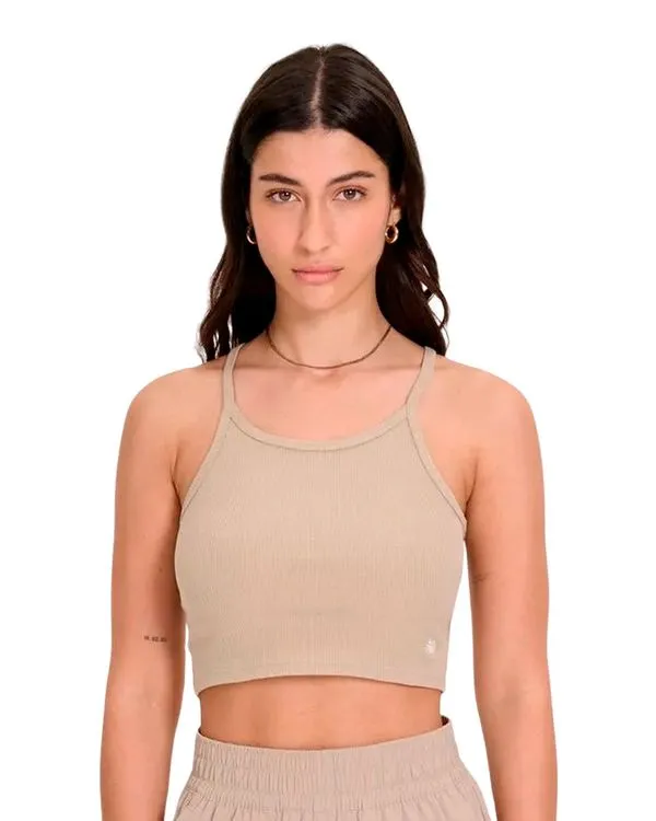 Top New balance Canelado Small Logo Feminino - G