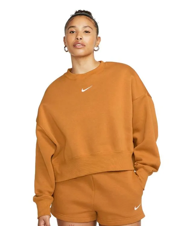 Camiseta Nike Phoenix Fleece Manga Longa Feminina - G