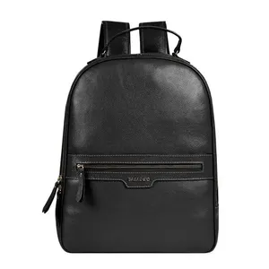 Mochila Feminina Couro Basic Grande Preta G / Preto