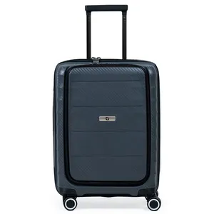 Mala de Bordo 10 kg Polipropileno 4 Rodas Com Porta Notebook SwissOne Genebra II Cinza 0018444189003