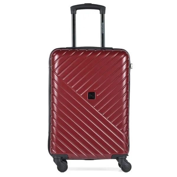 Mala de Bordo 10 kg Abs 4 Rodas Detroit Vermelha P / Vermelho