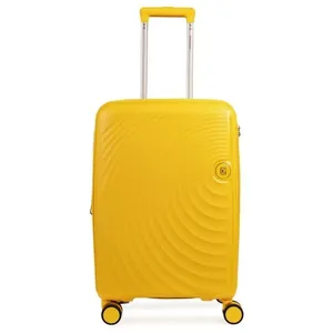 Mala de Bordo 10kg Polipropileno 4 Rodas Cartagena Amarela P / Amarelo