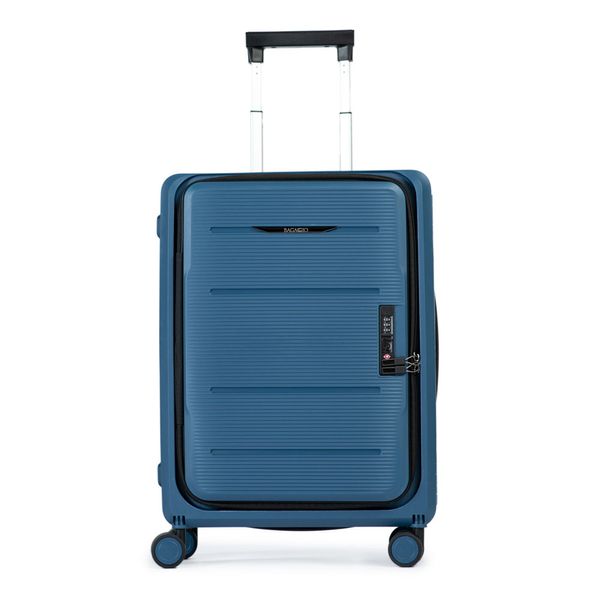 Mala Pequena 10 kg Polipropileno 8 Rodas Dobrável Slim Azul Escura 0018518035003