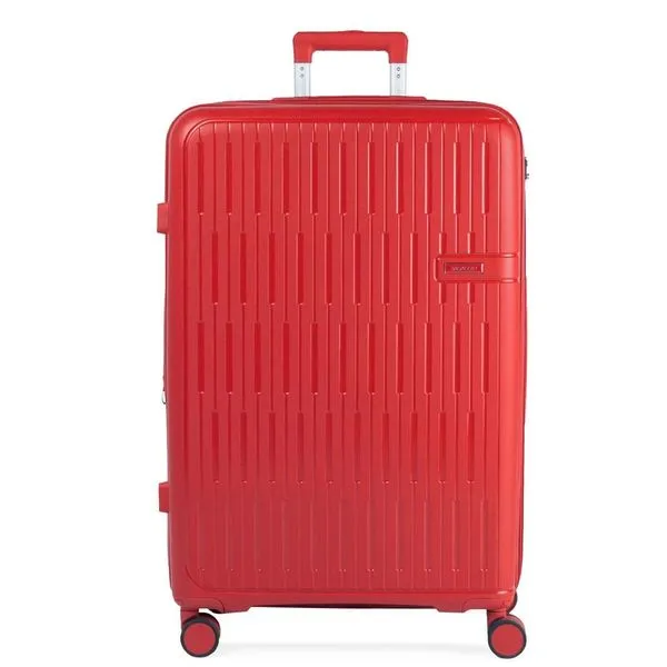 Mala Média 23kg Polipropileno 4 Rodas Santiago Vermelha M / Vermelho