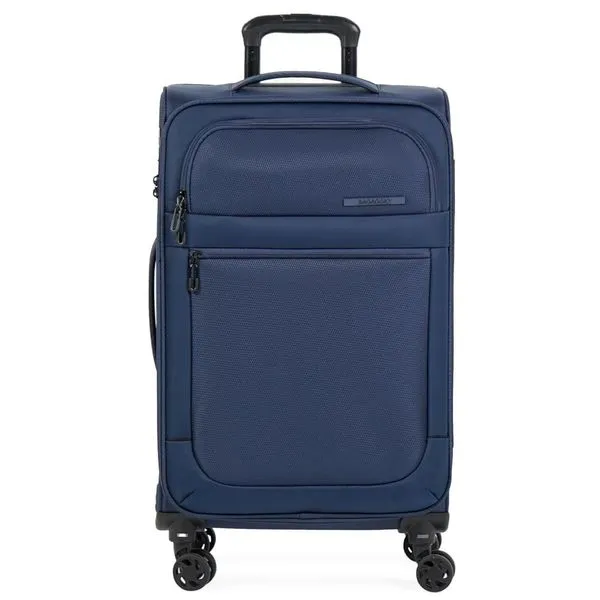 Mala Média de 23kg Poliéster 4 Rodas 23" Edimburgo Azul M / Azul