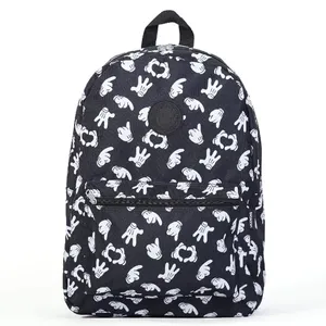 Mochila Feminina Disney Mickey Hand Talk Preta 0229527458001
