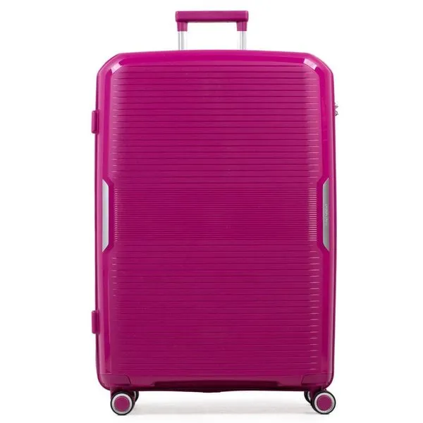 Mala Grande de Polipropileno 4 Rodas Malta Rosa escuro G / Rosa