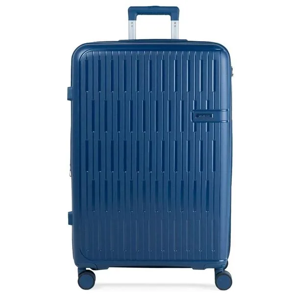 Mala de Viagem Grande 32kg Polipropileno 4 Rodas Santiago Azul G / Azul