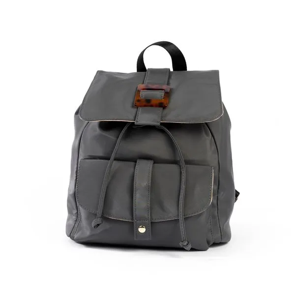 Mochila Feminina Pequena Tartarugada Cinza escura 0239370174001