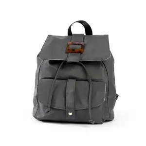 Mochila Feminina Pequena Tartarugada Cinza escura 0239370174001