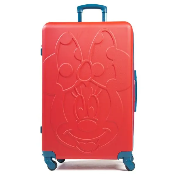 Mala Grande 32 kg Abs 4 Rodas Minnie 3D Vermelho 0018464651005