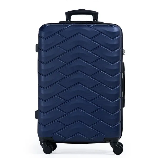 Mala Média 23 kg Abs 4 Rodas Alaska Azul Escuro 0018590035004