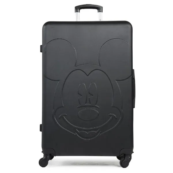 Mala Grande 32 kg Abs 4 Rodas Mickey 3D Preta 0018467458005