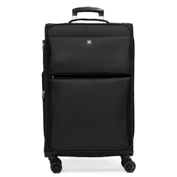 Mala Média Poliéster 4 Rodas Swiss One Verbier II Preto M / Preto