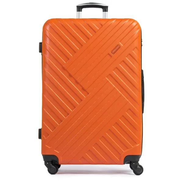 Mala Grande 32 kg ABS 4 Rodas Travelcross Madrid Laranja 0018413290005