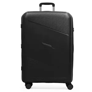 Mala de Viagem Grande 32 Kg Polipropileno 4 Rodas Seul Preta G / Preto