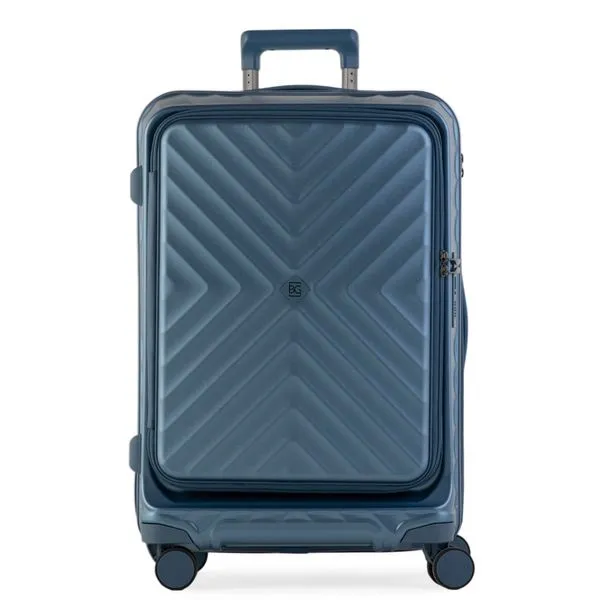 Mala Média 23 Kg Policarbonato 4 Rodas Barcelona II Azul 0018704030004