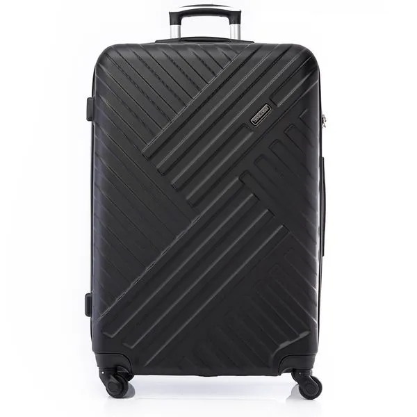 Mala Grande 32 kg ABS 4 Rodas Travelcross Madrid Preta 0018413458005