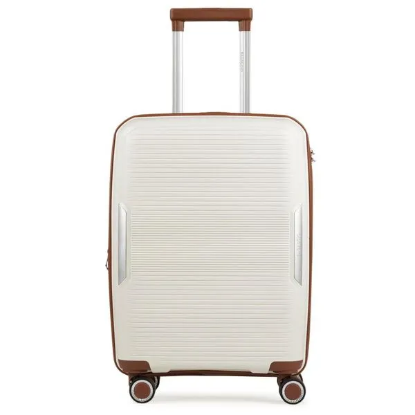 Mala de Bordo 10 Kg Polipropileno Malta Branca e Marrom P / Branco