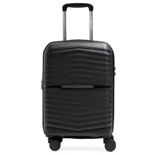 Mala de Bordo 10 Kg Polipropileno 4 Rodas Hong Kong Preta P / Preto