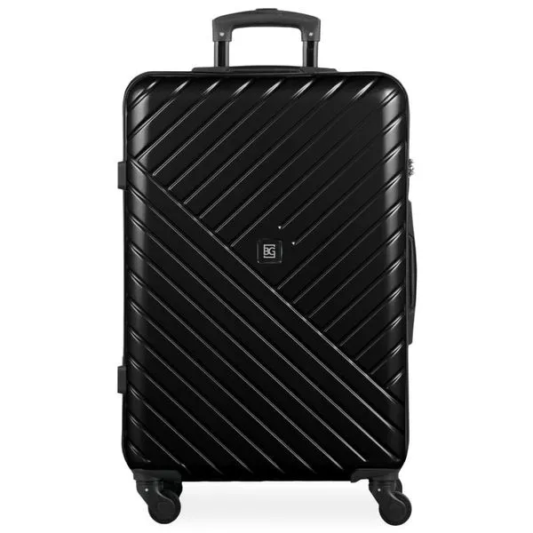 Mala Média 23 Kg ABS 4 Rodas 26" Detroit Preta M / Preto