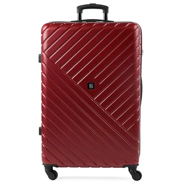 Mala Média 23 kg ABS 4 Rodas Detroit Vermelha M / Vermelho