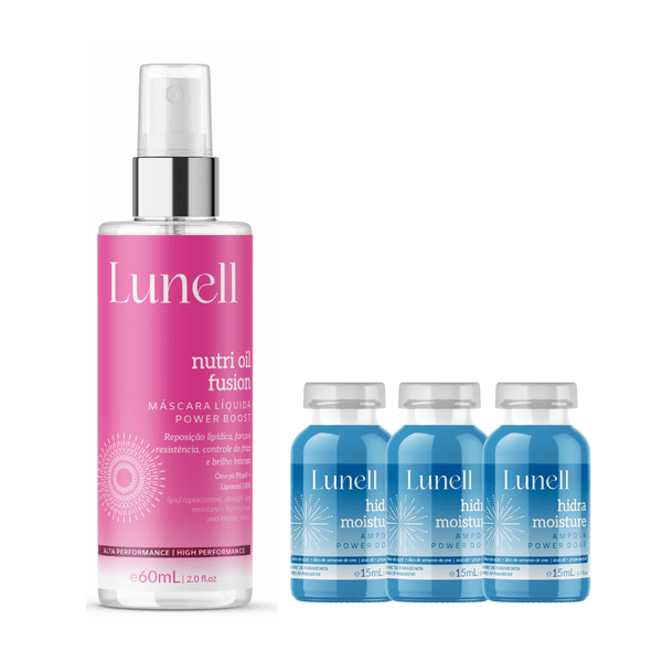 Kit Hidratação e Nutrição Intensiva Lunell (4 Produtos)