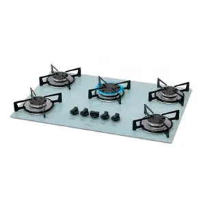 Cooktop Fischer a Gás, 5 Bocas, Acendimento superautomático, Mesa em Vidro, Branco - 1642-6986 Bivolt