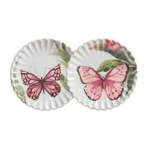 Jogo De Pratos Para Sobremesa 6 Peças Scalla Butterfly 20cm (MP)
