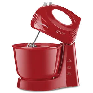 Batedeira Power Prática Mondial, 3 Velocidades + Pulsar, Vermelho - B45R 110V