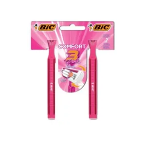 Aparelho de Depilação Descartável Bic Comfort 3 Pink 2 Unidades