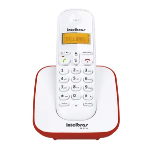 Telefone sem Fio com Identificador Intelbras TS3110 Vermelho