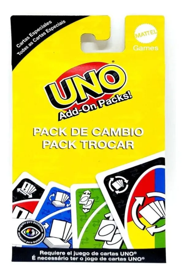 Jogo De Cartas Uno Extensão Pack Trocar Mattel - JCV55