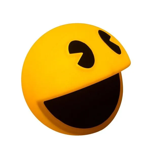 Luminária Abajur De Mesa Pacman Usare Amarelo/Preto