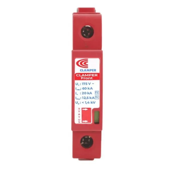 Dispositivo Proteção Contra Surto DPS 12,5/60kA Classe 1/2 Slim Clamper Dispositivo de Proteção Contra Surto DPS 275V Classe I / II 12,5/60KA