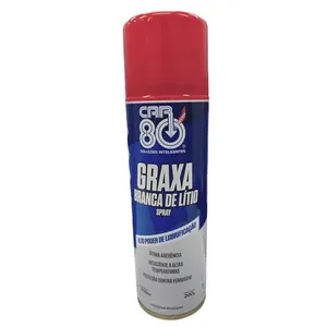Graxa Branca de Lítio Spray Alto Poder de lubrificação 300ml - 200g