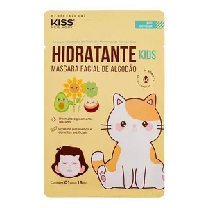 Máscara Facial Kiss New York Hidratante para Crianças 1 Unidade