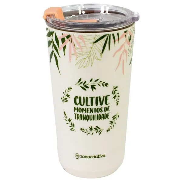 Copo Sky Com Tampa Zonacriativa Jardinagem 500ml (MP)